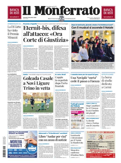 Il Monferrato - Edizione 92 del 03/12/2024